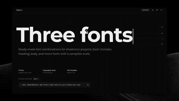 Fonttrio: The New shadcn for Google Fonts Pairing