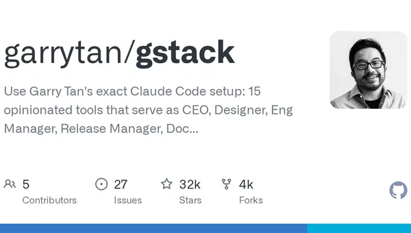 gstack: An Open-Source Software Factory for Claude Code