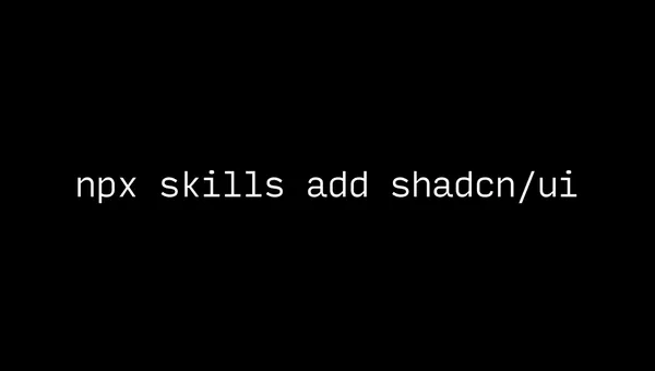 shadcn/skills: Component Context for Coding Agents