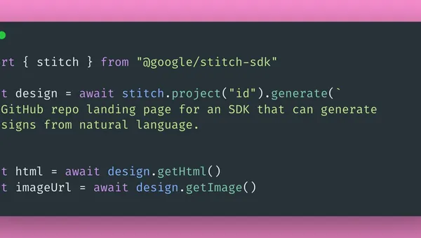 Stitch SDK: Programmable Design by Google